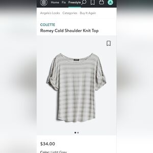 Colette Cold Shoulder Knit Top XS NWOT